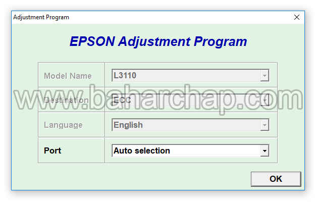 ریست پرینتر اپسون l3110
